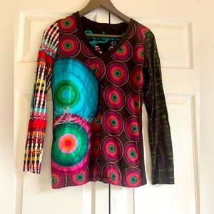 Desigual Long Sleeve T,  sz S